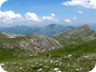 View from the summit of Arithit towards Tolla. Mali i Dejes in the distance (see separate trail).