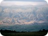 View from the road's end and the trailhead to Gjirokaster. Already at an elevation of more than 900 meter, it is a still climb of another than 1300 Meter up to the summit. 