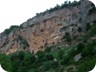 An old dwelling, complete with cave and church, near the trailhead.