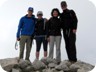 The summit team: James, Tini, Gabi, Detlef