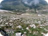 Almost at the summit ridge. Unobstructed view to the road and trailhead, more than 1000 Meter below.