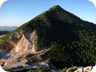 View towards Priske Mountain (south), with its big quarry.