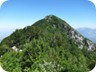 View towards summit '1520 Meter'. The trail passes the summit rocks on the left (western) side.