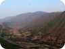 Dhoksit (under the red dot) as seen when traveling the road from Burrel to Bulqize. The mountain range is called Mali i Lopës (the cows'mountain), and Dhokshit is often taken as its highest point