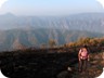 The lower slopes of Maja e Dhoksit were heavily burned.