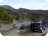 At our trailhead. It is possible to drive on for hundred meter or two before hitting the hiking trail, but this was a good parking spot.