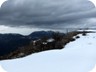 The summit of Mali i Fagut, with Priske and Dajti Mountains in the distance