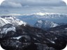View towards the Shebenik (right) and Jablanica (left) range, on the border to Macedonia.