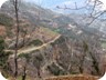 Part of the trail leading to the center of Mamël, along the top of a cliff. The trail used to be a road, but hasn't been used for a long a time...