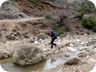 Crossing a stream along the way