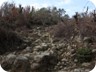 The trail leading out of Mamël. This is the main connection to the Tirana road, and the shortest, still several kilometers long.