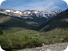 Near the trailhead. The summit pyramid in on the right