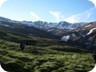 The meadows leading to the summit