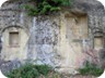 Delicate carvings on tomb entrance frames