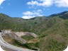 Having left the highway for the mountain road. Kalimash summit is the third bump from the right