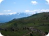 Hiking Kalimash. In the distance, Korab Mountain. More nearby, our car.