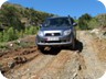 Traveling down from the Kalimash pass to Thirrë. The road is is in poor condition.