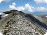 Along the edge of the summit plateau