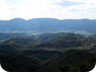 View back to Shpatë, across the Baldushk valley, towards the hills of Vrap