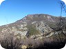 Mali i Korres from near the trailhead. Before you start to climb, you have to descend 200 meters into the ravine.