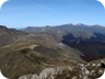 On the summit of Mali i Kërçinit. View north to Maja e Velivarit and the Korab massif (see separate trails to these summits)