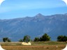 View from southwest to the range separating Albania and Macedonia. One the left Velivar, in the middle Mali i Kërçinit (Krchin), next on the right is Rodina Peak, which is fully in Macedonia. Below Rodina is Diber.