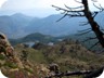 A few hundred Meter higher, the view from the ascent, back to the lakes and Lure village