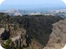 Steep cliffs on the northern side of the mountain