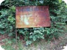 A not-so-encouraging sign-board to the main lake. 