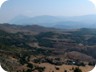 View from Qafa e Lanës across the Drini valley, with Gallica Mountain near Kukes