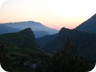 Mali i Komjanit and the Split Rock seen from Grabove Siperme. In the distance, Tomorri