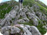 Going down the North-East ridge, a little more challenging than the South-West ridge which we used to climb up.