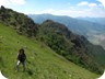 Near the ridgeline. In the background on the right is the pyramid of Maja Shën Noj (see separate trail). 