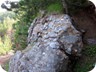 Interesting sandstone formations along the road