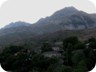 The hamlet of Marjam, with the jagged ridgeline of Ostrovicë