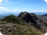 On the summit of Ostrovicë. The view goes along the long south ridge, reserved for well equipped mountaineers