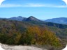 Near the trailhead, having left the Labinot-Shengjergj road, in the direction of Benë. Ostrovice in full view. From this side, it is a ridge walk, with about 350 meter cumulative elevation gain.