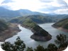 Fierza Lake, at low water mark