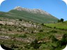 As you approach the plateau, coming from Krume, this might be your first glimpse of Pashtrik Mountain. The summit is not yet visible.