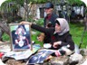 He played the lute while we admired the family photographs