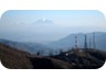  The radio towers near Krrabe. Tomorrit Mountain seems to hover above the clouds.