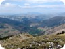 On the summit of Rrunja e Lures. Fushe Lura in the valley