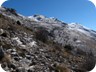 View up to the ridge towards the summit area. 