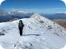 On the summit of Mali i Shëndëllisë. There are two competing highpoints - the one in the back seen here is higher.