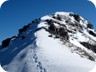 Looking back to the summit