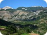 Shirokë from Zavaline. The summit is on the white rocks in the right half of the image