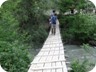 There are two ways from Sotirë village to the falls. The first along the new road, and the other is a village path. This is the footbridge from Sotirë village to the road