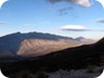 Maja e Strakovecit (the highpoint right on the ridge) seen from the ascent to Nemercke Mountain. The view goes across the Zagoria Valley