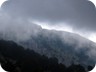 Back at the guesthouse - view towards the south summit of Tomorri