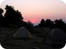 Sunset at the Tomorri trailhead